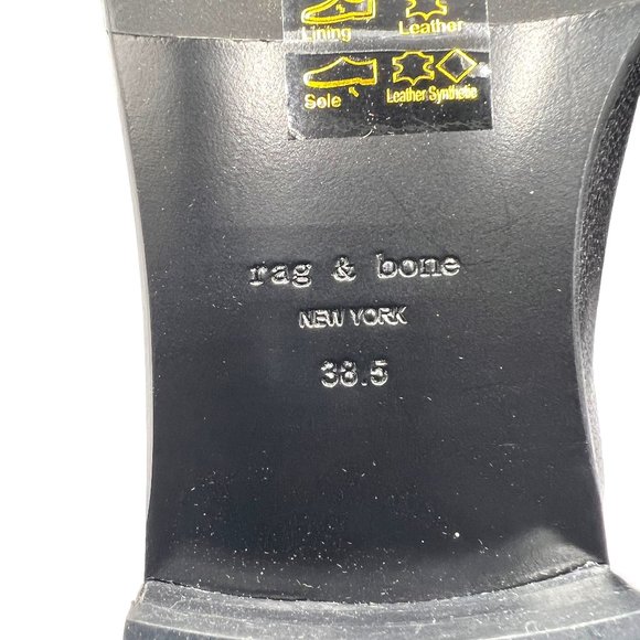 rag & bone Black Aslen Loafer Mule Size 8.5 - Picture 9 of 16